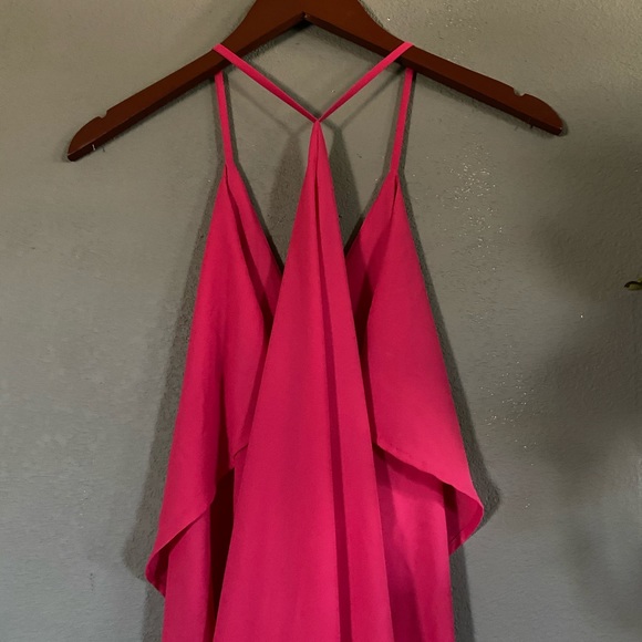 Hot Pink Racer Back Dress - Picture 6 of 8